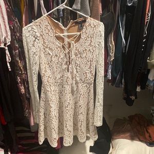 White lace dress